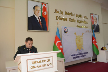 Tərtərdə prokurorluq işçilərinin peşə bayramı qeyd olunub
