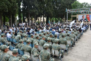 Tərtərdə Ümummilli Lider Heydər Əliyevin anadan olmasının 102-ci ildönümünə həsr olunmuş konsert proqramı təşkil olunub