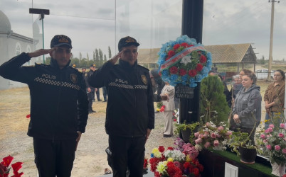 Vətən Müharibəsi şəhidi İsmayıllı Şamilin şəhadətə qovuşmasının 6-cı ildönümü münasibətilə məzarı ziyarət olunub