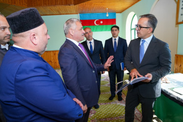 Dövlət Komitəsinin Sədri Tərtərdə Məscidləri ziyarət edib