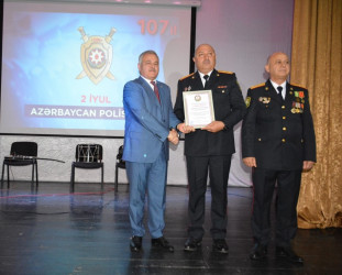 Tərtərdə polis işçilərinin peşə bayramı günü münasibəti ilə tədbir keçirilib