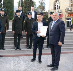 Tərtərdə Səfərbərlik və Hərbi Xidmətə Çağırış üzrə Dövlət Xidmətinin yaradılmasının 14-cü ildönümü münasibətilə tədbir keçirilib