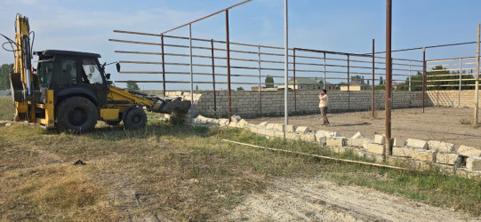 Tərtərdə qanunsuz inşa edilən  qeyri yaşayış obyekti aşkarlanaraq sökülüb
