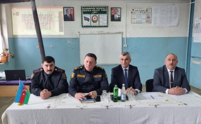 Tərtər rayon V.Məmmədov adına Səhlabad kənd tam orta məktəbdə narkomaniya, erkən nikah və kibercinayətkarlığa qarşı mübarizə mövzusunda maarifləndirici tədbir keçirilib